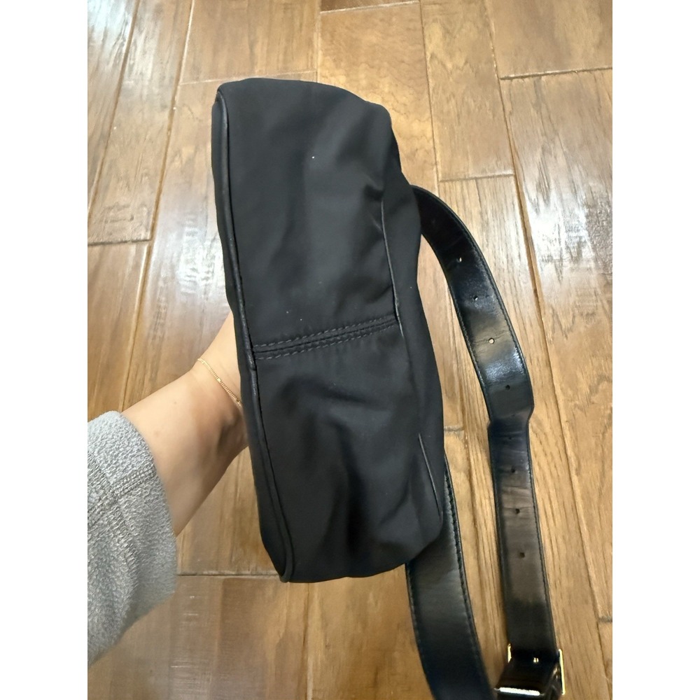 THE ROW Belt Bag Fanny Black Nylon Leather Trimmed Zipper Quiet Luxury Designer - Picture 11 of 15
